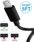 Replacement Charger Fire TV Stick Cable Compatible for Roku Streaming Stick, Roku Express/Plus,Express 4K/Plus, Premiere/Roku Voice Remote Pro remote control Micro USB Power Cord Charging Cable (5FT)