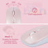 Wireless Bluetooth Keyboard and Mouse Set, Dual Rechargeable (Pink)