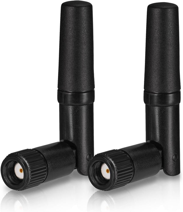 Eightwood Small WiFi Antenna - Dual Band 2.4GHz 5GHz RP-SMA Antenna 2pcs for PC Desktop and Router