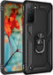 Military Grade Drop Impact Case for Samsung Galaxy S21 Plus, 360 Metal Rotating Ring Kickstand Holder, Armor Heavy Duty