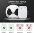 Compatible with Apple Airpods 2nd/1st Generation Case Cover, 3D Luminous Airpod Case with Cleaner Kit and Keychain