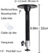 Projector Ceiling Mount 8.6IN / 22CM Black Mini Projector Wall Mount Compatible with QKK, DR.J, DBPOWER, Anker, VANKYO, AAXA, Jinhoo, PVO, TMY, AuKing and Most Other Mini Projector