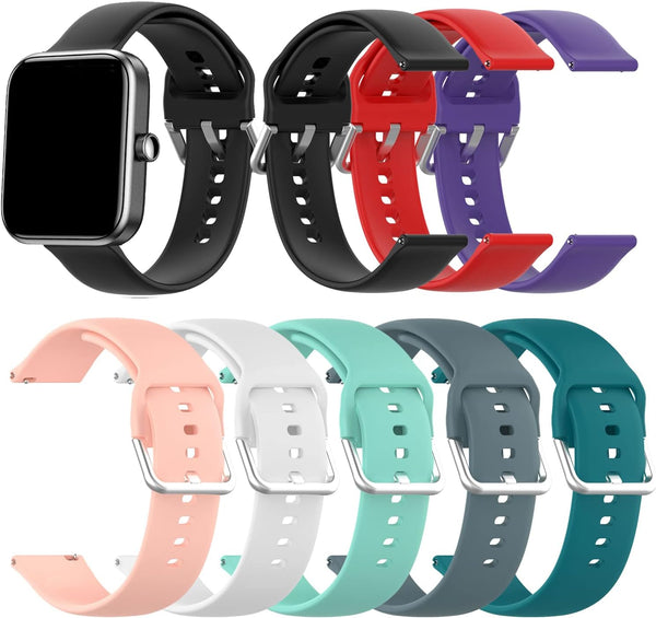 RuenTech Compatible with WNH IDW25/Faweio IDW26/Fitpolo IDW208P Smart Watch Bands, Replacement Silicone Bands
