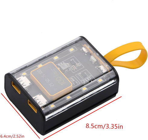 ZEZEFUFU 3 18650 DIY Free Welding * Battery Charger Power Bank Box Fast Charging Case