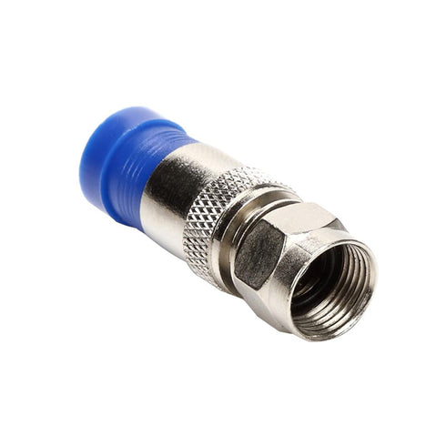 RG6 Compression F Type Straight Antenna Cable Connector Coax Adapter, Pack of 20