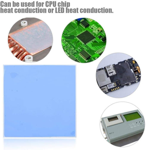 CPU Thermal Pad, 100mm x 100mm x 3mm, Thermal Conductive Silicone Pad for CPU Chip Cooling