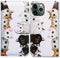 Case for iPhone 11 Pro, Cute Cats Flip Leather Wallet Cover with Credit Card Slot, Black White
