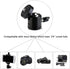 Eszkozta Universal 1/4" Swivel Mini Ball Head Screw Tripod Mount (2 Pack), 360 Degree Rotating Base Adapter for DSLR