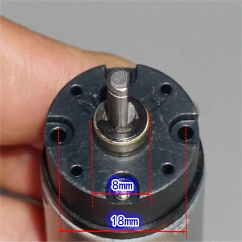 AYEXNSW 5V-12V 310RPM 370 1Pcs DC Mini Full Metal Gear Motor Slow Speed Large Torque Mini Gearbox Reduction Motor DIY