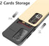 GOOSPERY Sky Slide Case for Galaxy S21 Ultra 6.8" (2021), Card Holder, Dual Layer Protective Bumper with Wallet Function