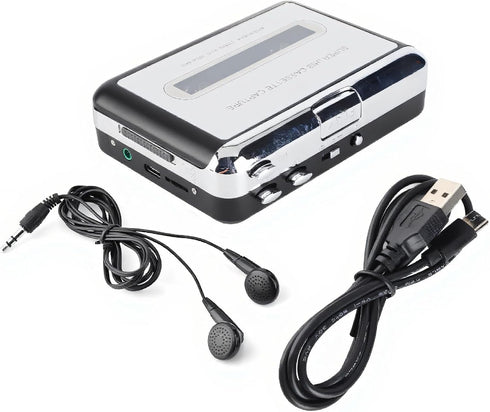 Vvikizy Cassette Player USB Cassette Tape to PC MP3 CD Switcher Clear Stereo