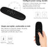 Universal TV Remote Air Mouse, 2.4GHz Mini Wireless Fly Mouse Keyboard with USB Receiver, Intelligent Anti Shake