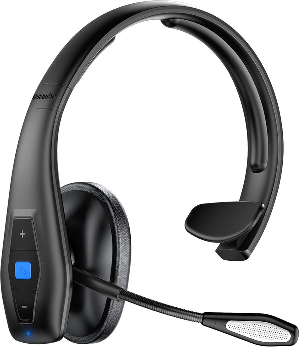 Conambo 2024 Upgraded Bluetooth Headset with Microphone, CVC8.0 Dual Mic Noise Cancelling, 35Hrs HD Talktime for Drivers