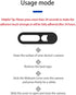 EYSOFT 16 16 Recognition2Pack Privacy Cover Compatible for iPhone Pro/iPhone Pro Max with Front Camera Cover,Protect