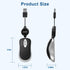 EEEKit Ultra Compact Black 3-Button USB Mouse, 3 x 1.57 x 0.98 in