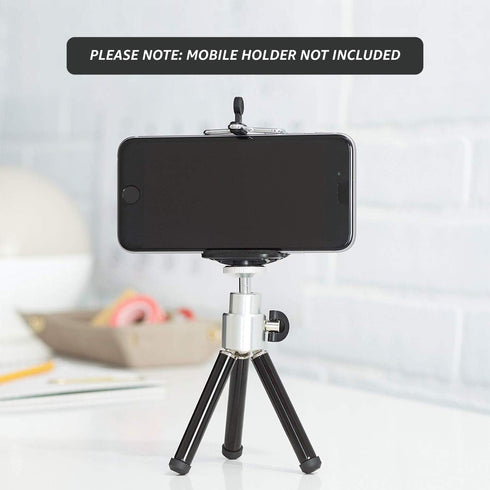 Amazon Basics Mini Tripod, Lightweight, Black