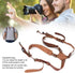 Fdit Lightweight Anti-Breakage Leather Double Shoulder Harness Strap for DSLR Cameras (23 * 17 * 6cm-2#)