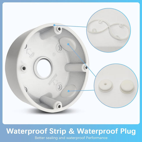 Universal Bullet Security Camera Mount Bracket, Waterproof Outdoor Cover, Metal Electric Enclosure, 1 Pack