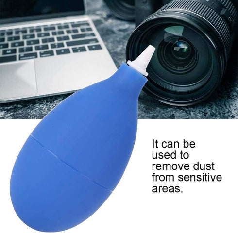 Dust Blower Pump Cleaning Tool for Camera, Watch, Phone, Keyboard, Lens Filter (Black/Blue)