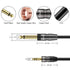 J&D 1/4 inch TS to 3.5mm TRS Cable, Heavy Duty Copper Shell, 6.5 Feet Male to Male Stereo Aux Adapter