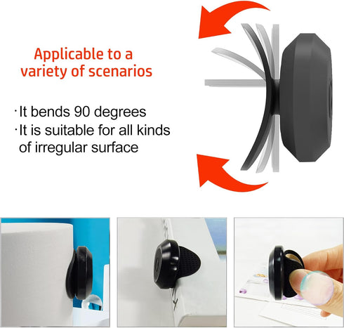 Airtag Sticker Mount with 3M Adhesive Sticker, IPX8 Waterproof Holder/Case Compatible with Apple Airtag, Hidden