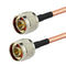 Eightwood N Male to N Male Low Loss RG400 Cable 12 inch for 4G LTE Antenna, WiFi Yagi Antenna, Router