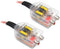 2 PCS Car High Frequency to Low Frequency Output Converter - Speaker Output to RCA Audio Signal Adapter