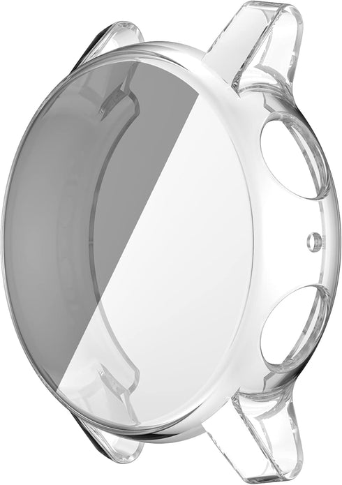 FitTurn Compatible with Moto 360 3rd Gen Screen Protector Case Cover, All-Around Metal Color TPU Bumper