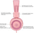 noot products Kids Headphones K11, Foldable Stereo Wired On-Ear Headset, Soft Pink