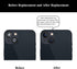 LOZOP 2 Sets 13/13 (2 Pieces/Set) Rear Camera Lens Glass Replacement with Adhesive Pre-Installed Compatible for iPhone