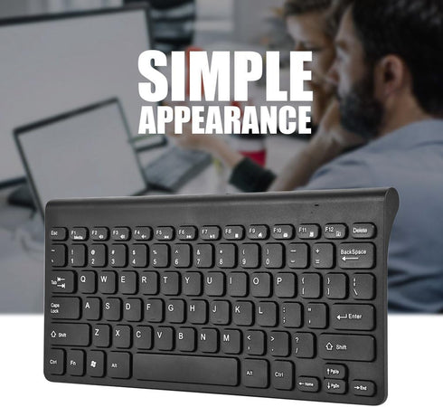 Mini Wired Keyboard and Mouse Set, Compact Size, USB Keyboard Optical Mouse Combo, Black