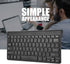 Mini Wired Keyboard and Mouse Set, Compact Size, USB Keyboard Optical Mouse Combo, Black