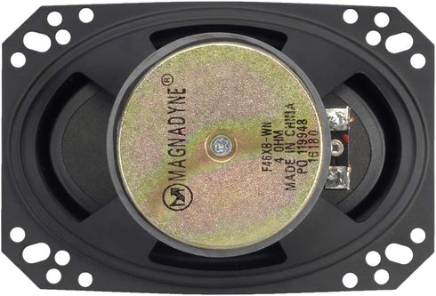 Magnadyne F46XB-WN - 4X6 2-Way Speakers, Sold as a Pair