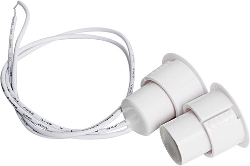 Aoje-Link RC-36 NC Recessed Wired Security Window Door Contact Sensor, Magnetic Reed Switch for Home Security, White