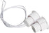 Aoje-Link RC-36 NC Recessed Wired Security Window Door Contact Sensor, Magnetic Reed Switch for Home Security, White