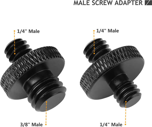24 Pcs Camera Screw Adapter 1/4 to 1/4 and 1/4 to 3/8 Tripod Mount Converter Set for Camera Mount and Monopod