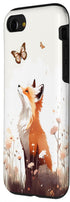 iPhone SE (2020) / 7 / 8 Fox Butterfly Forest Animal Case