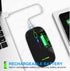 Wireless Bluetooth Mouse for Laptop, Rechargeable Mouse 2.4G USB Optical Wireless Mouse, LED Slim Dual Mode (Bluetooth