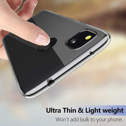 SNOSHO Slim Thin Soft Skin Silicone Case for Google Pixel 4a, Anti-Scratch Shockproof Cover, Crystal Clear