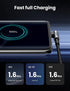 UGREEN 6.6FT Right Angle USB C Cable, USB A to USB C, 90 Degree Type C for iPhone 15, Galaxy S24, iPad Mini 6, Pixel 8.