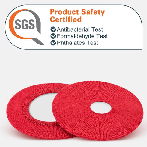 Geekria 2 Pairs Knit Headphones Ear Covers, Washable & Stretchable Protectors for Over-Ear Headsets