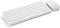 Mason West Slim Wireless Keyboard and Mouse Combo - White - for Desktop/Laptop/Windows/Mac, USB Nano Receiver