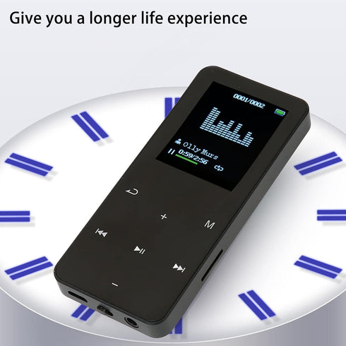 Vikye MP3 8G 4.2 1.8 Inch 128GB Player with Memory, Bluetooth Portable Music Player Noise Reduction with Screen