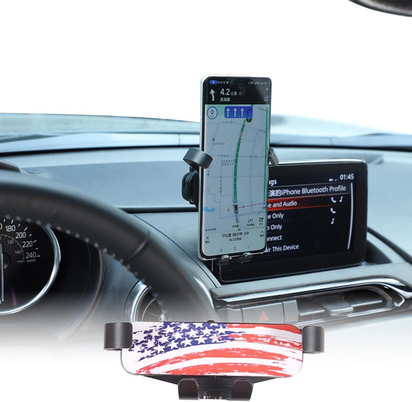 Car Navigation Screen Mobile Phone Holder for Mazda MX-5 ND 2015-2023, Handsfree Center Console Navigation Screen
