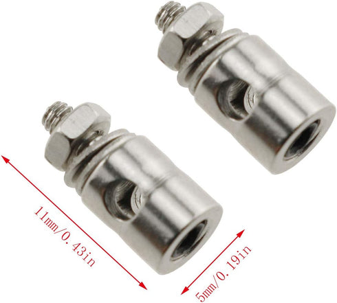 E-outstanding 10PCS 2.1mm Pushrod Connector Push Rod Linkage Stopper for RC Airplane Plane DIY Parts,Fast Adjustable