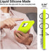 AOTESIER iPhone 12 & 12 Pro Case, Fluorescent Yellow, Silky Touch Premium Soft Liquid Silicone Anti-Fingerprint Cover