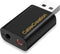 USB Audio Adapter with 3.5mm Jack, CableCreation USB External Stereo Sound Card for PS4, PS5, Windows, Mac