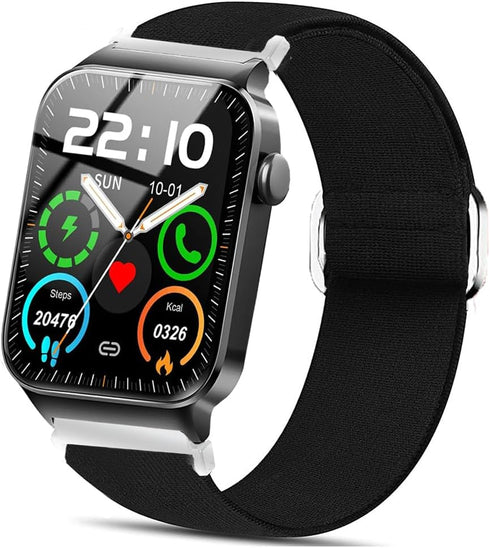 Compatible Donerton T50S/T50H Smart Watch Band, Adjustable Nylon Replacement Strap for 1.85" Smartwatch