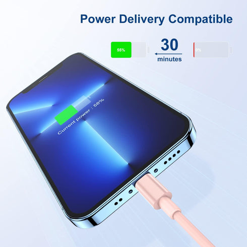 Essri 6FT iPhone Charger 3Pack, USB to Lightning Cable Extra Long Fast Charging Cord for iPhone 14 13 12 11
