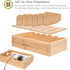 Prosumer's Choice 5-Port Wooden Charging Station Organizer - Base for Phones, Tablets and Laptops - Multi-Device